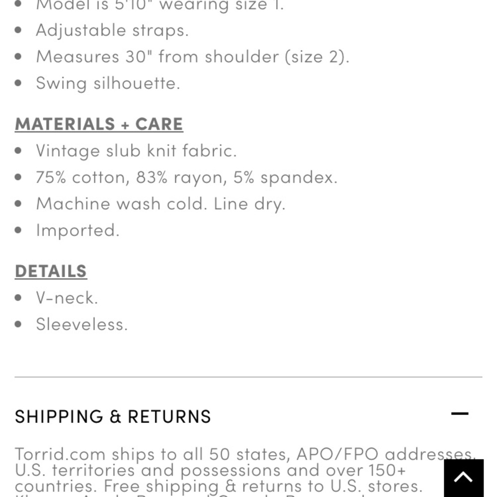 Torrid tank top - Picture 5 of 5
